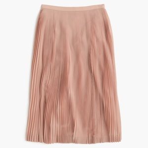 J. Crew Blush Micro Pleated Midi Skirt